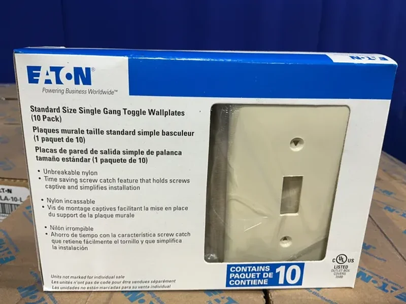Eaton Toggle Wallplate - 5134la-10-l