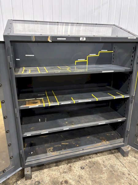 STRONGHOLD MODEL #55-LD-243-BL-SL-SRPG HEAVY DUTY CABINET W/ SEE-THROUGH DOORS: YOBRO #24115