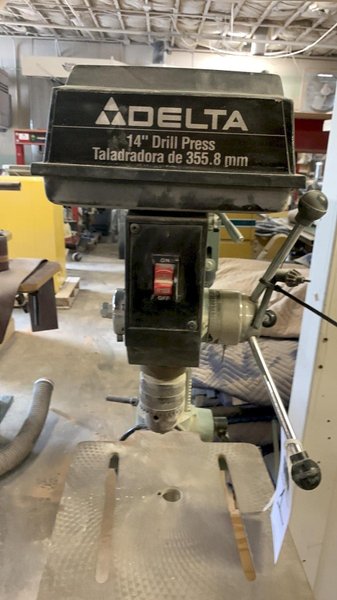 1 - PREOWNED DELTA 14&quot; DRILL PRESS, MODEL #: 14-070, S/N: W9743