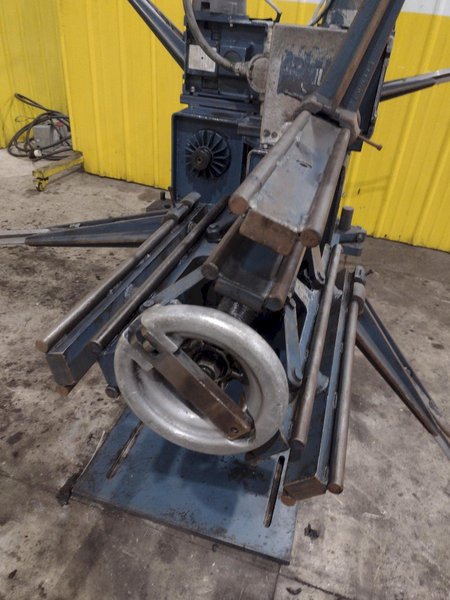 1,600 X 18&quot; CWP MODEL @2RDM MOTORIZED DOUBLE END COIL REEL UNCOILER: YOBRO #24498