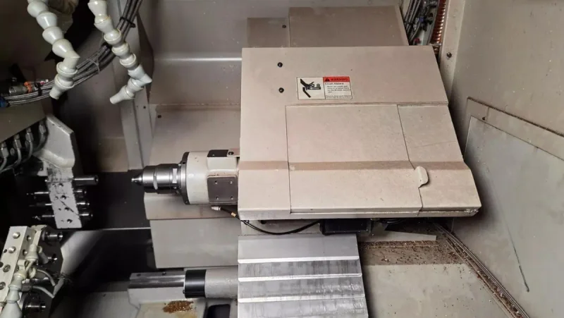 USED NOMURA .787" X 7.87" AUTOMATIC SWISS TYPE CNC LATHE MODEL NN-20UBB