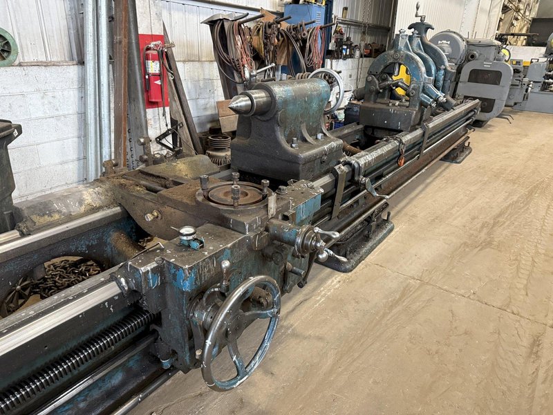 39&quot; x 35&#039; (420&quot;) LEHMANN DUAL CARRIAGE ENGINE LATHE WITH 15 HP G+P BELT GRINDING ATTACHMENT: YOBRO #24125