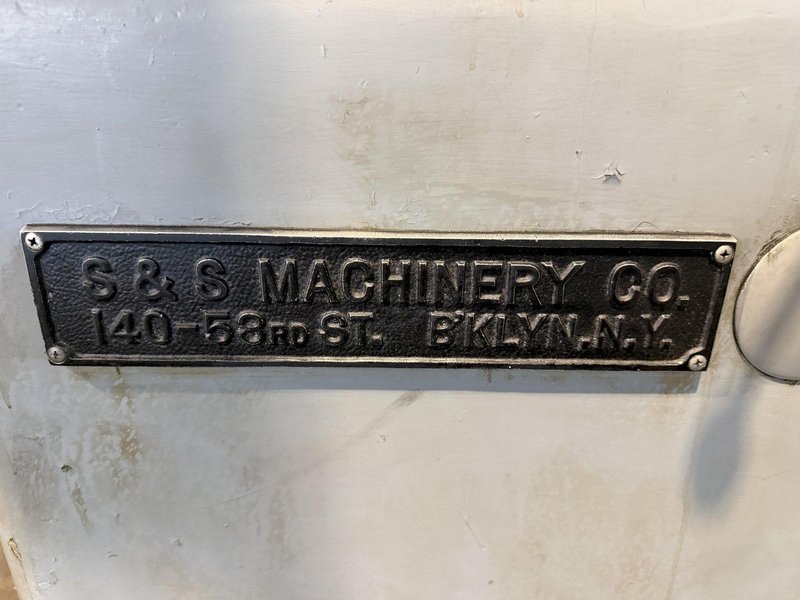 2" S&amp;S MACHINERY TABLE TYPE HORIZONTAL BORING MILL W/ TAILSTOCK. STOCK # 0224426