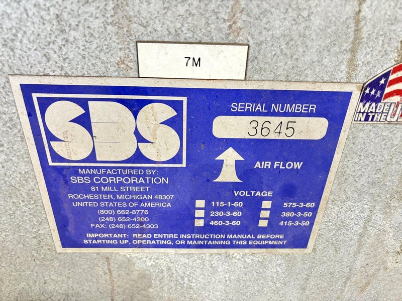 1950 DEGREE SURFACE COMBUSTION ALLCASE 3-30-48-30 GAS FIRED FURNACE: STOCK #20710