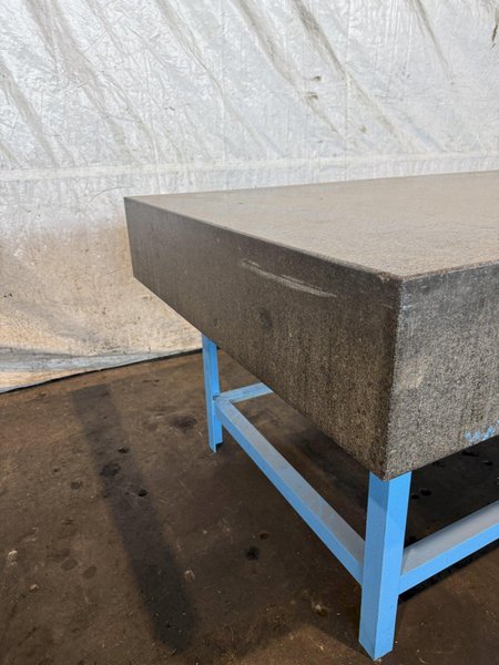 96&quot; X 48&quot; X 10&quot; GRANITE SURFACE PLATE W/ STAND. STOCK # 0881125.