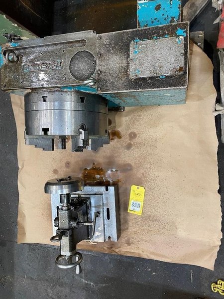 Used, 20&quot; Tanshing Model MRNG-400 4th Axis, with 16&quot; 4-Jaw Chuck