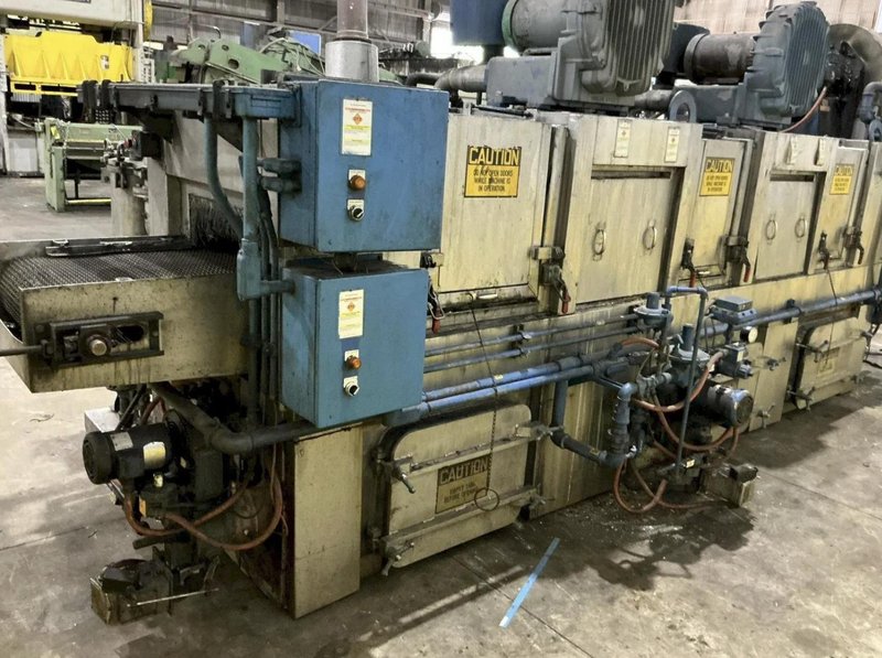 24" WIDE BELT CAE RANSOHOFF 4-STAGE STAINLESS STEEL BELT CONVEYOR PARTS WASHER &amp; RUST INHIBITOR. STOCK # 0545226