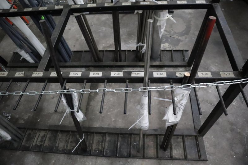 Vertical Material Storage Rack with CONTENTS- Auction Item
