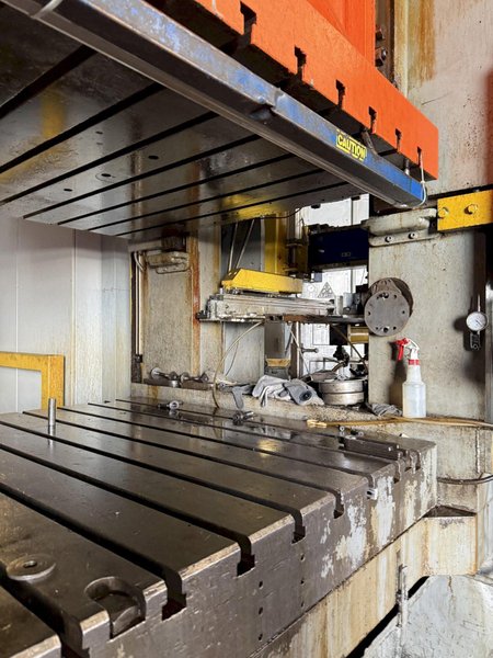 800 TON MINSTER E2-800-108-60 HEAVI-STAMPER STRAIGHT SIDE DOUBLE CRANK PRESS. STOCK #0430926