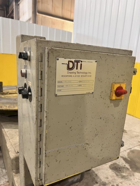5,000 LB DTI MODEL #5003 HORIZONTAL PALLET TYPE MOTORIZED COIL REEL: STOCK #20119