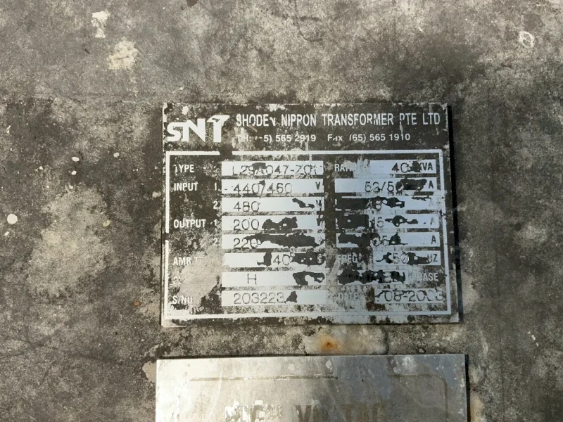 SNT 40 KVA TRANSFORMER   -  L29A047-Z01