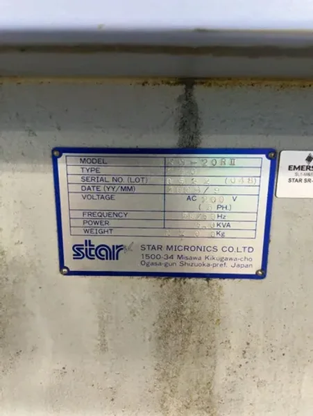 STAR MICRONICS CO LTD CNC LATHE  -  SR-20R II
