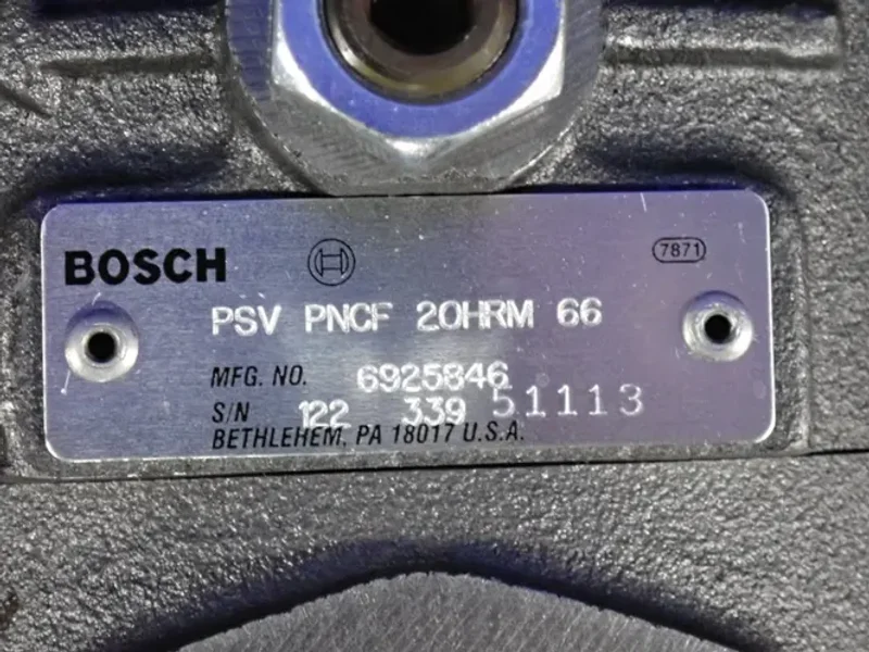 BOSCH SILENT VANE PUMP  -  PSV PNCF 20HRM 66