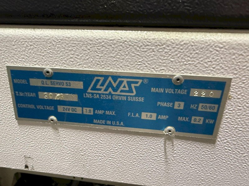 LNS QUICKLOAD SERVO S3 BAR FEED: YOBRO #25959