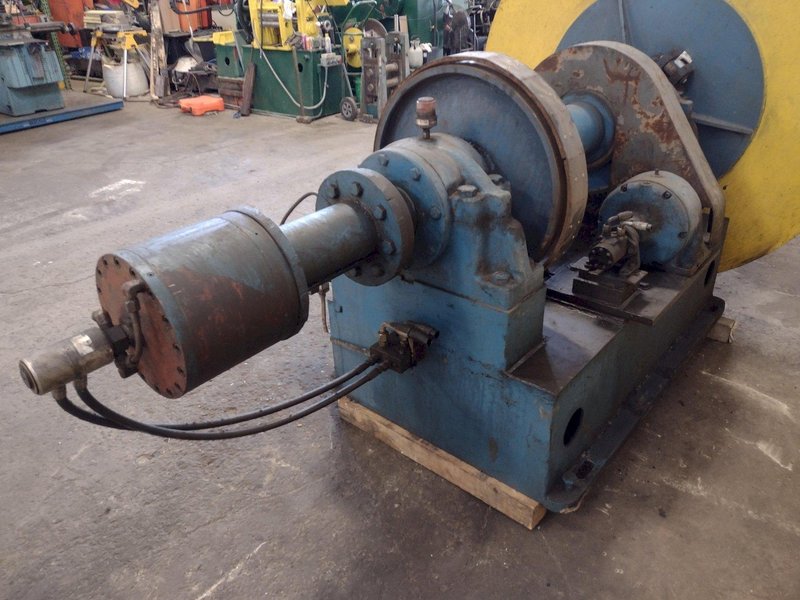 30,000 LBS X 48" YODER PULL OFF UNCOILER / COIL REEL: STOCK #16920
