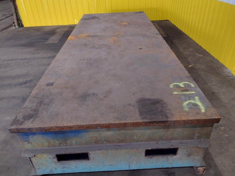 16&#039; X 6&#039; X 26&quot;H HEAVY DUTY STEEL TOP WELDING LAYOUT TABLE: STOCK #18978