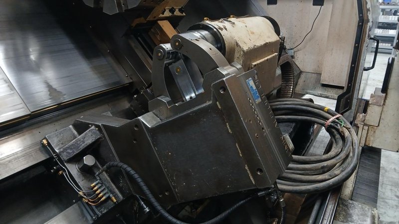 Doosan Puma 800L, 2006 – SMW Hyd Steady, 12″ Big Bore, Chip Conveyor,  Cut Hours 5105