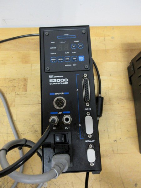 Nakanishi E3000 High Speed Spindle Controllers (2) Model NE211, with 1 Power Cord and Air Tubing- Auction Item