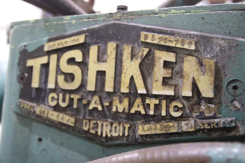18 TON TISHKEN MODEL #CO-6 CUTOFF PRESS: STOCK #70956