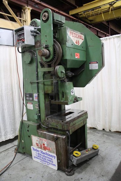 45 TON FEDERAL OBI FLYWHEEL PRESS: STOCK #63515