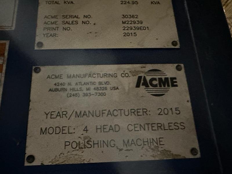 8&quot; OD 4 HEAD TUBE POLISHING LINE