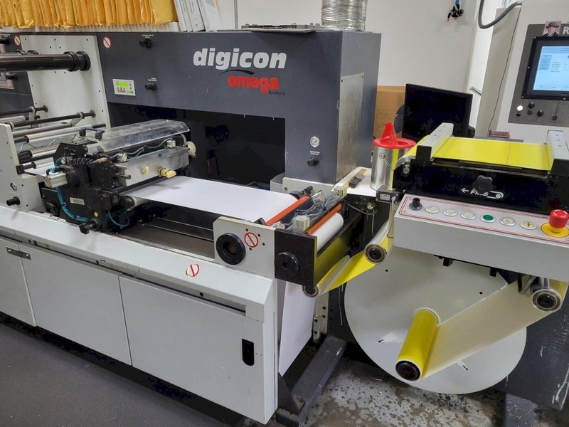 Omega Digicon S Semi-Rotary Finishing System – Flexo, Die Cut, Overlaminate, Rewind – 330mm Web