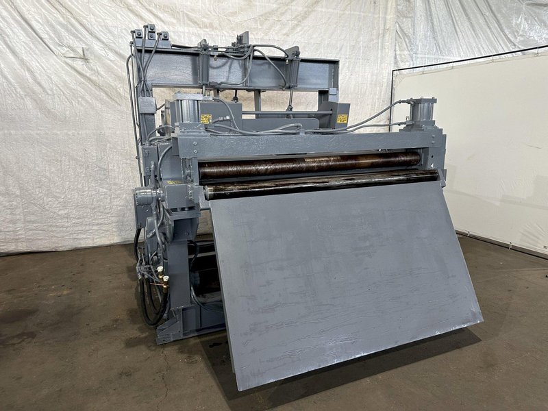 72&quot; x .250&quot; PAXSON HYDRAULIC PEELER TABLE WITH TENSION STAND. STOCK # 0106123