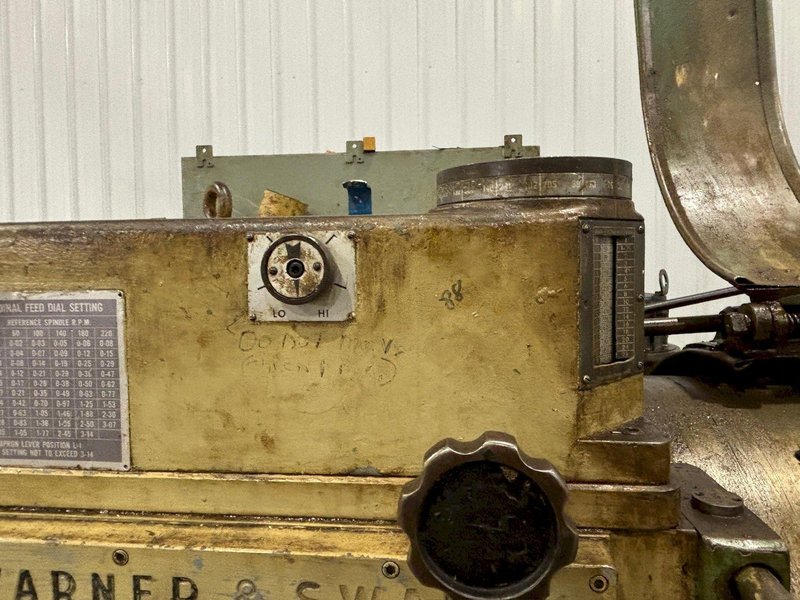 #4A WARNER &amp; SWASEY MODEL #M-3580 SQUARE HEAD 12.5&quot;
 HOLLOW SPINDLE X 144&quot; EXTENDED BED TURRET LATHE: YOBRO #24423