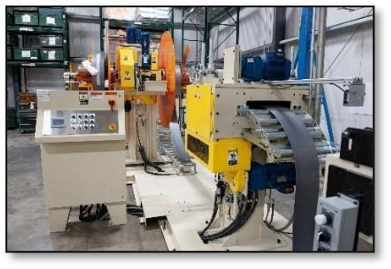 Machine Concepts Precision Straightener with Double Arm Decoiler