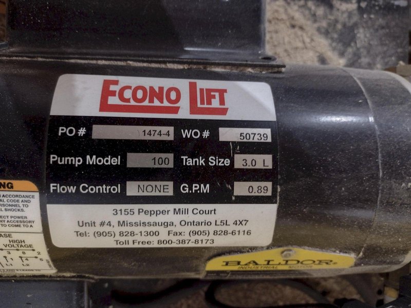 4000 LB ECONO LIFT HYDRAULIC SCISSOR LIFT TABLE 110V: STOCK #20956