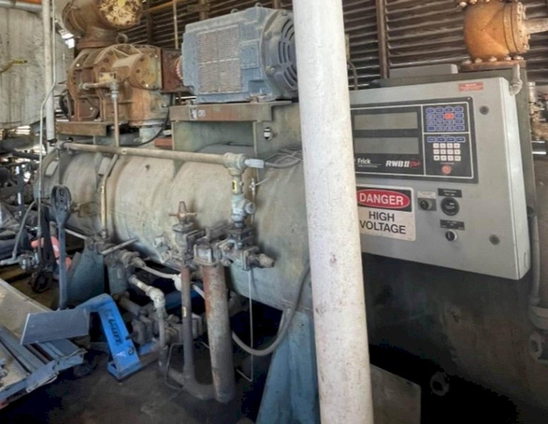 Frick 335 Ton XLP2-1012-503 Evaporative Condensor, 2013 w/ 3 R-717 Refrigerant Compressors