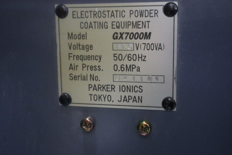 Therma-Tron-X Powder Coating Booth with Parker Ionics GX700M Elextrostatic Pain Controls- Auction Item