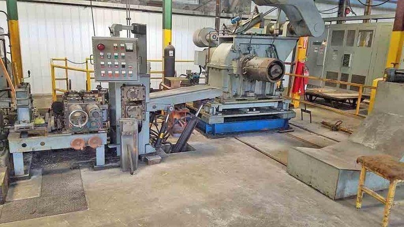 5" x 18" x 14" BLISS/UNITED 4 HIGH NON REVERSING ROLLING MILL (14679)
