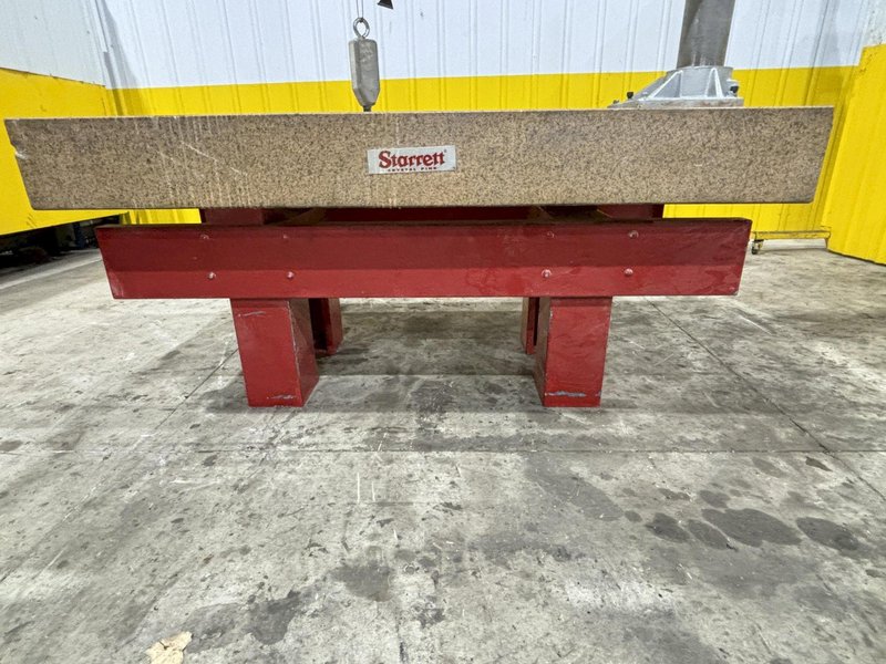 72&quot; X 36&quot; X 8&quot; STARRETT GRADE B GRANITE SURFACE INSPECTION PLATE: STOCK #22037