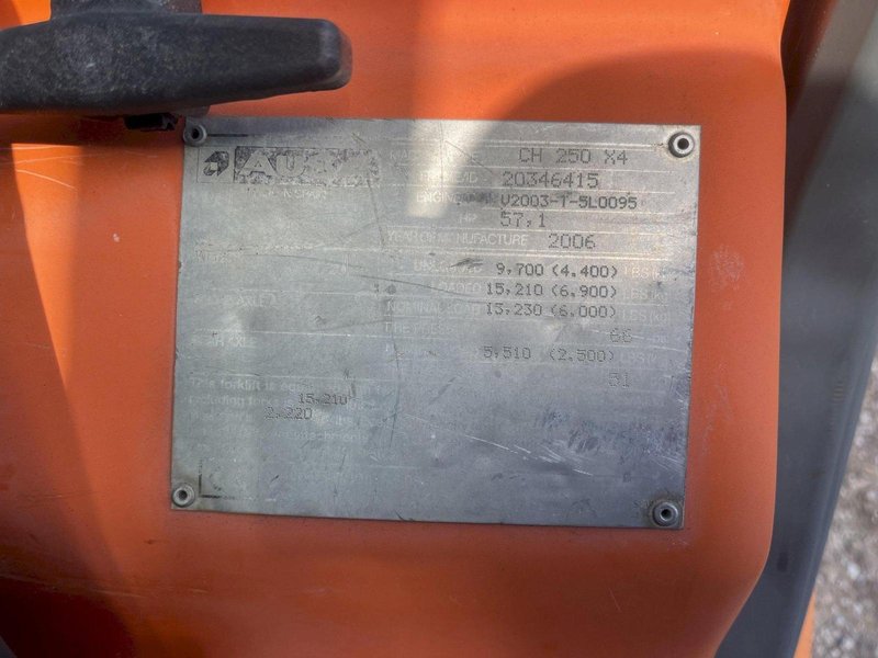 AUSA Model CH 250 X4 Rough Terrain Fork Lift 5500 lbs capacity