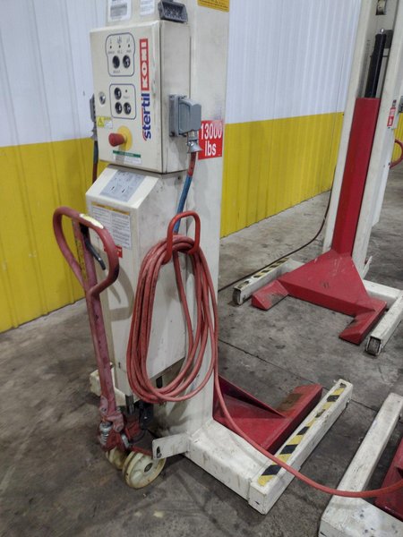 (4) 13,000 LBS STERTIL-KONI MODEL ST-1060 HEAVY DUTY MOBILE COLUMN LIFT JACKS: STOCK #23064