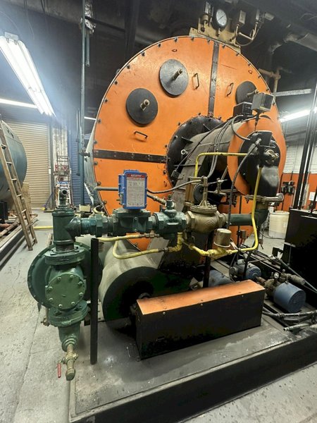 1965 Orr &amp; Sembower 350 HP 3‑pass firetube natural‑gas boiler