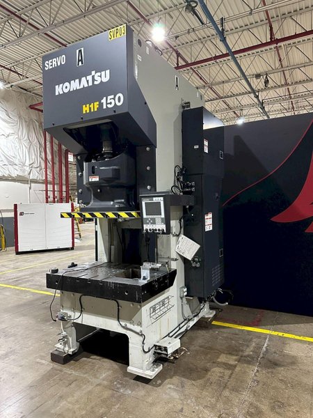165 TON KOMATSU MODEL #H1F150-2 GAP FRAME SERVO PRESS, NEW IN 2020: YOBRO #24058