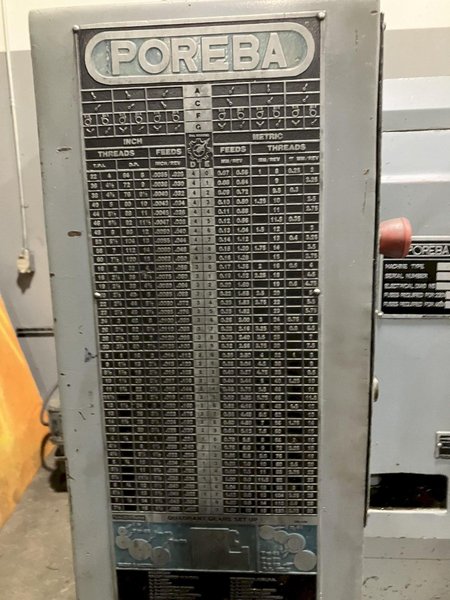 Poreba TR-135B2/6M Engine Lathe