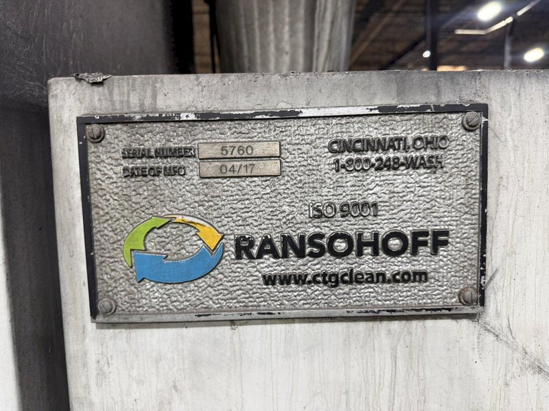 18" RANSOHOFF LEANVEYOR 3-STAGE STEEL MESH CONVEYOR PASS THROUGH PARTS WASHER, NEW 2017: YOBRO #24292