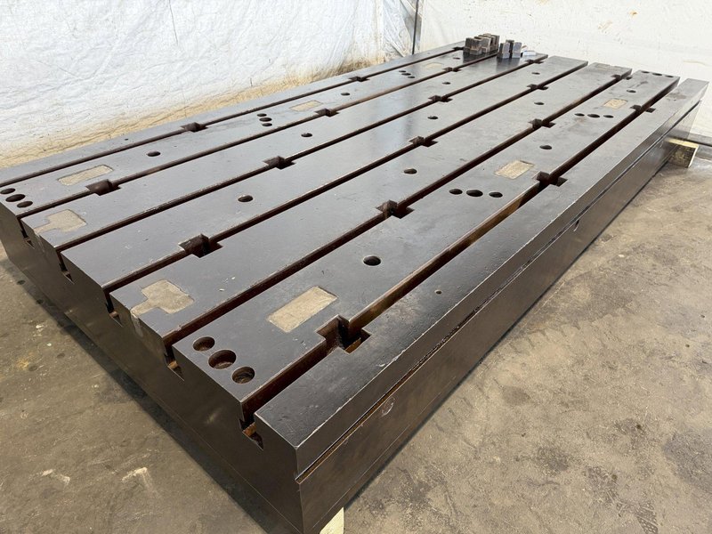 72" X 144" X 15" T-SLOTTED FLOOR PLATE. STOCK # 0114526