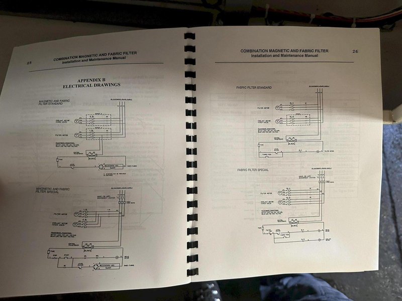 40 GPM BARNES MODEL RMP-25 COMBINATION MAGNETIC SEPERATOR &amp; FABRIC COOLANT FILTERING SYSTEM: STOCK #22303