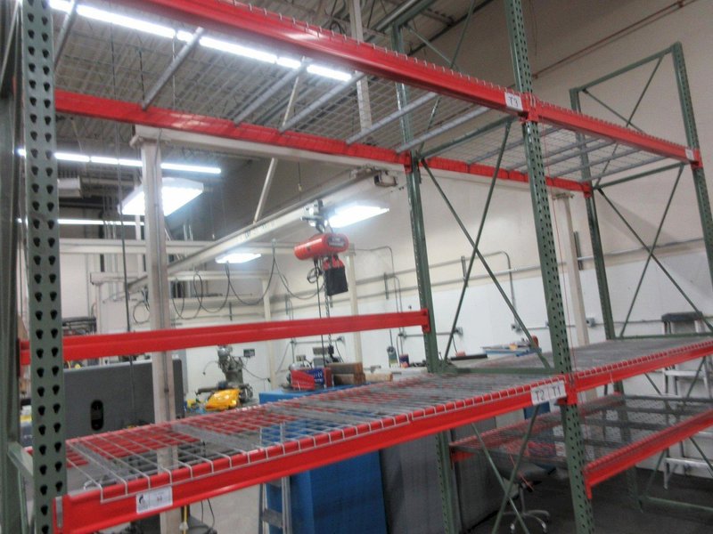 Tear Drop Pallet Racking, (2) Sections- Auction Item