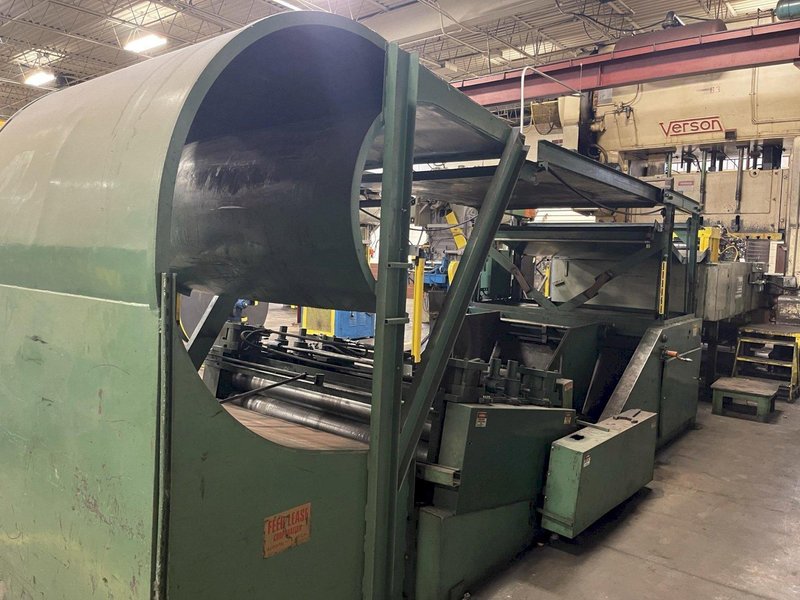 Feed Lease Coil Cradle Straightener Combination Uncoiler 20,000 Lbs. x 72&quot; Wide