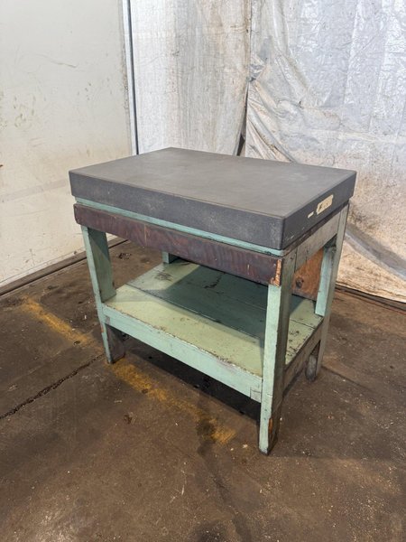 36" X 24" X 4" GRANITE SURFACE PLATE W/ STAND. STOCK #0542726