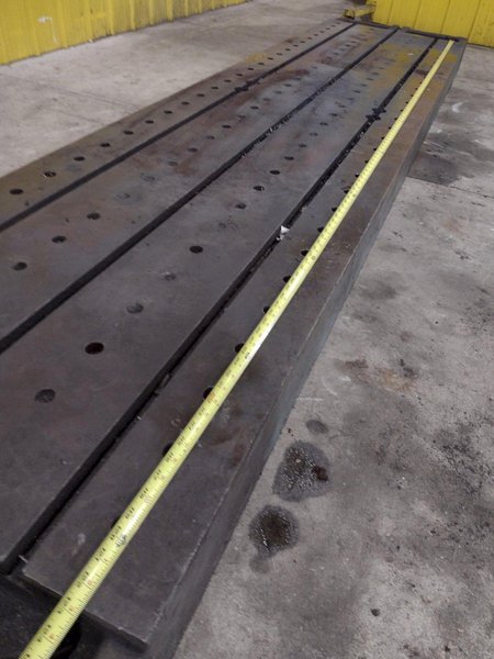 138&quot; X 30&quot; X 6.25&quot; T-SLOTTED LAYOUT PLATE / TABLE: STOCK #23626