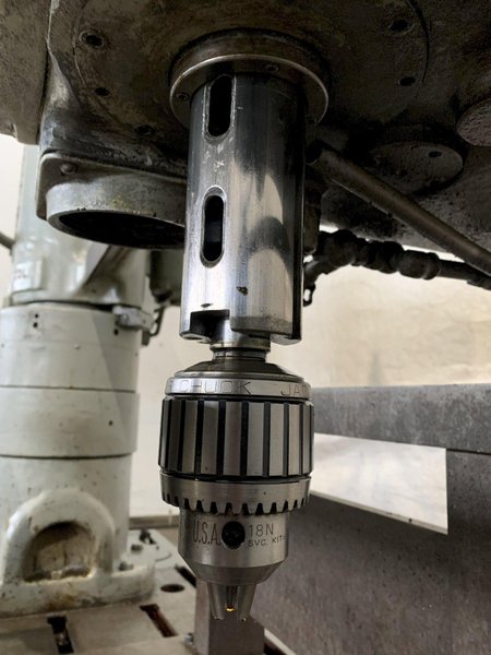 4&#039; X 11&quot; CARLTON 1A RADIAL ARM DRILL. STOCK # 0850023.