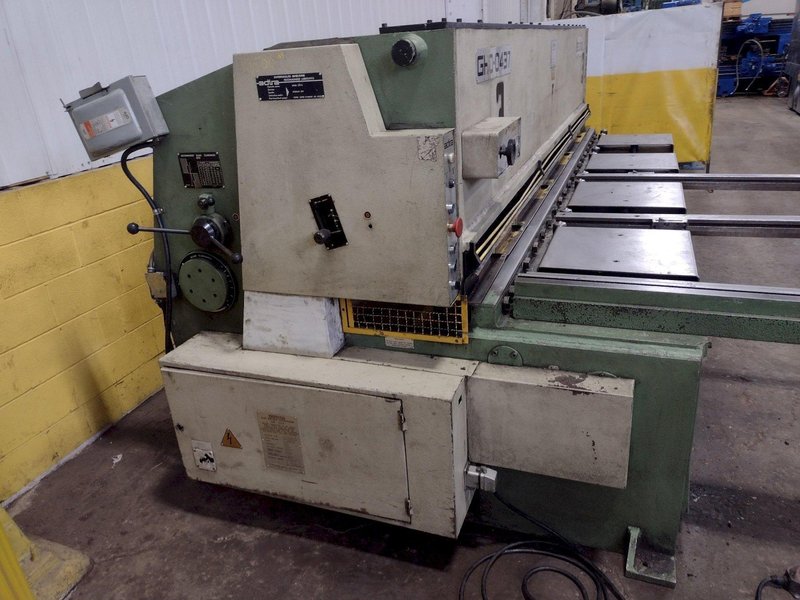 12&#039; X 9 GA (.156&quot;) ADIRA MODEL #GHO-0437 HYDRAULIC SHEAR: STOCK #16384