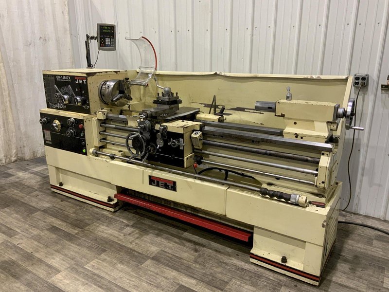14" X 60" JET MODEL #GH-1460ZX GAP BED ENGINE LATHE: STOCK #80747