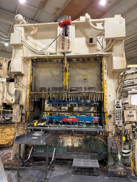 400-ton MINSTER Hevi-Stamper E2-400-96-48 Straight Side Double Crank Press For Sale, Year 1985